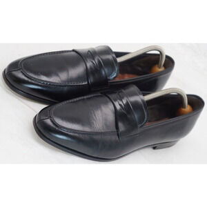 Mezlan Size 10.5 M Black Penny Loafers Shoes MEN'S